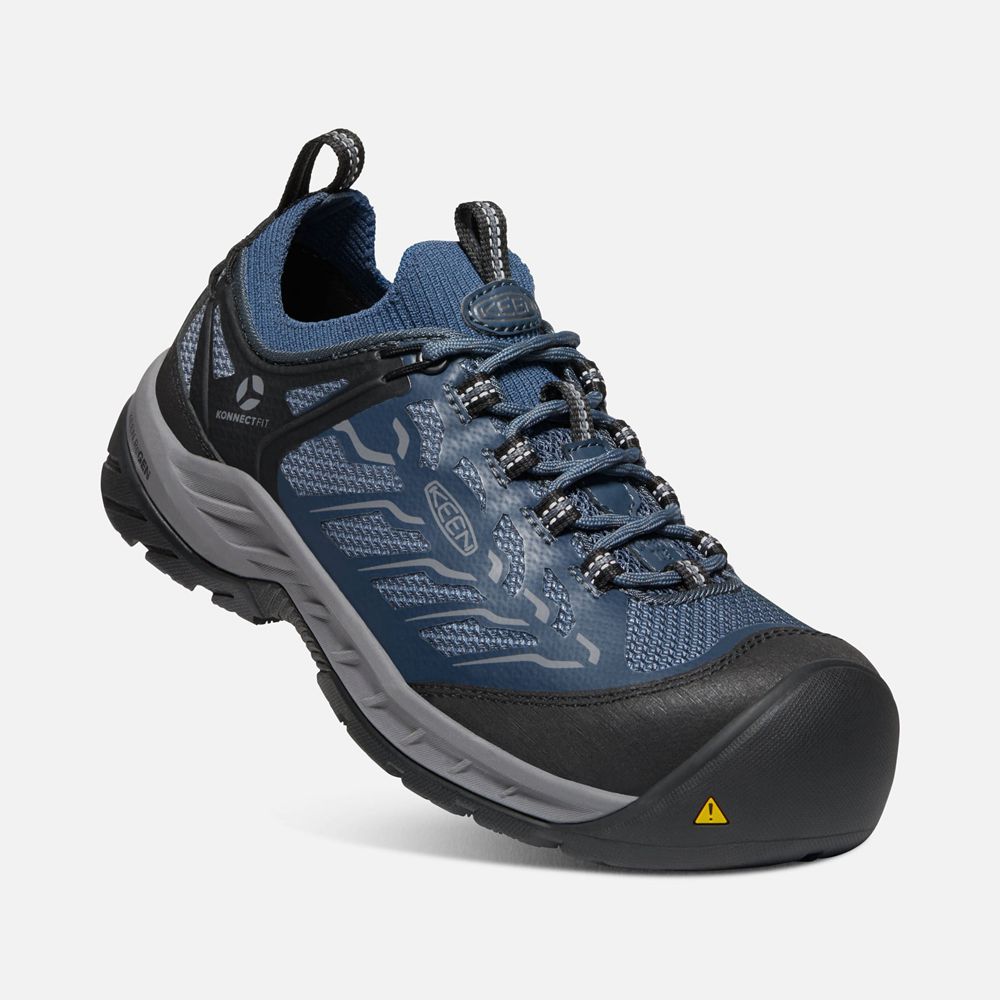 Keen Iş Ayakkabısı Kadın Lacivert/Gri - Flint Ii Sport (Carbon-Fiber Toe) - Türkiye XQEM32074